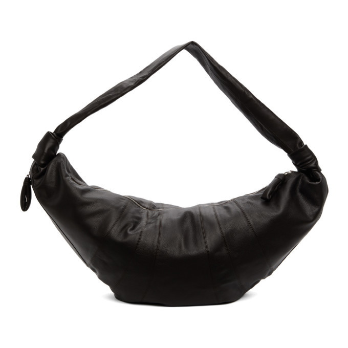 Lemaire Brown Grained Giant Croissant Bag Lemaire