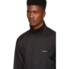 Valentino Black Jersey Zip-Up Track Jacket