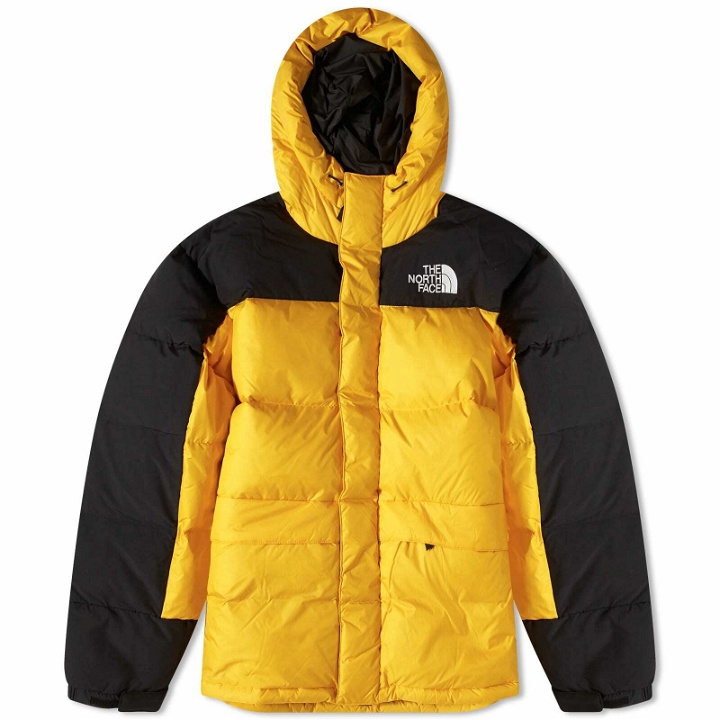 Photo: The North Face Men's Himalayan Down Parka Jacket in Summit Gold/Tnf Black