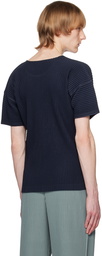 Homme Plissé Issey Miyake Navy Basics T-Shirt