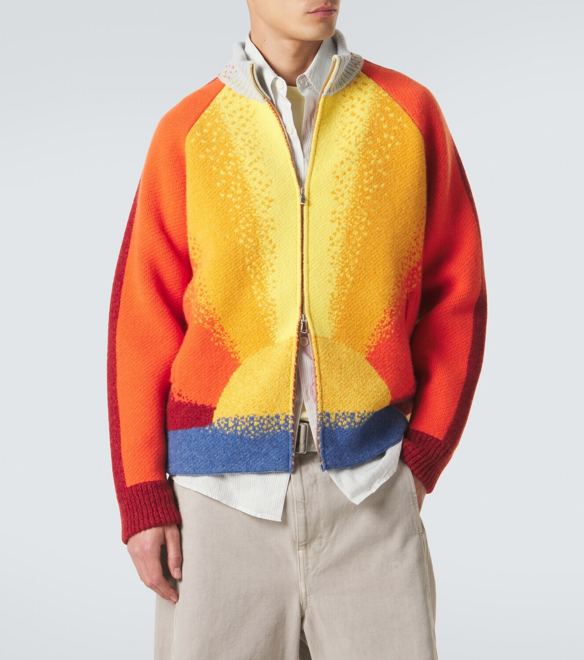 God's True Cashmere Radiant Sun cashmere zip-up sweater
