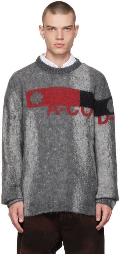 Photo: A-COLD-WALL* Gray Jacquard Sweater