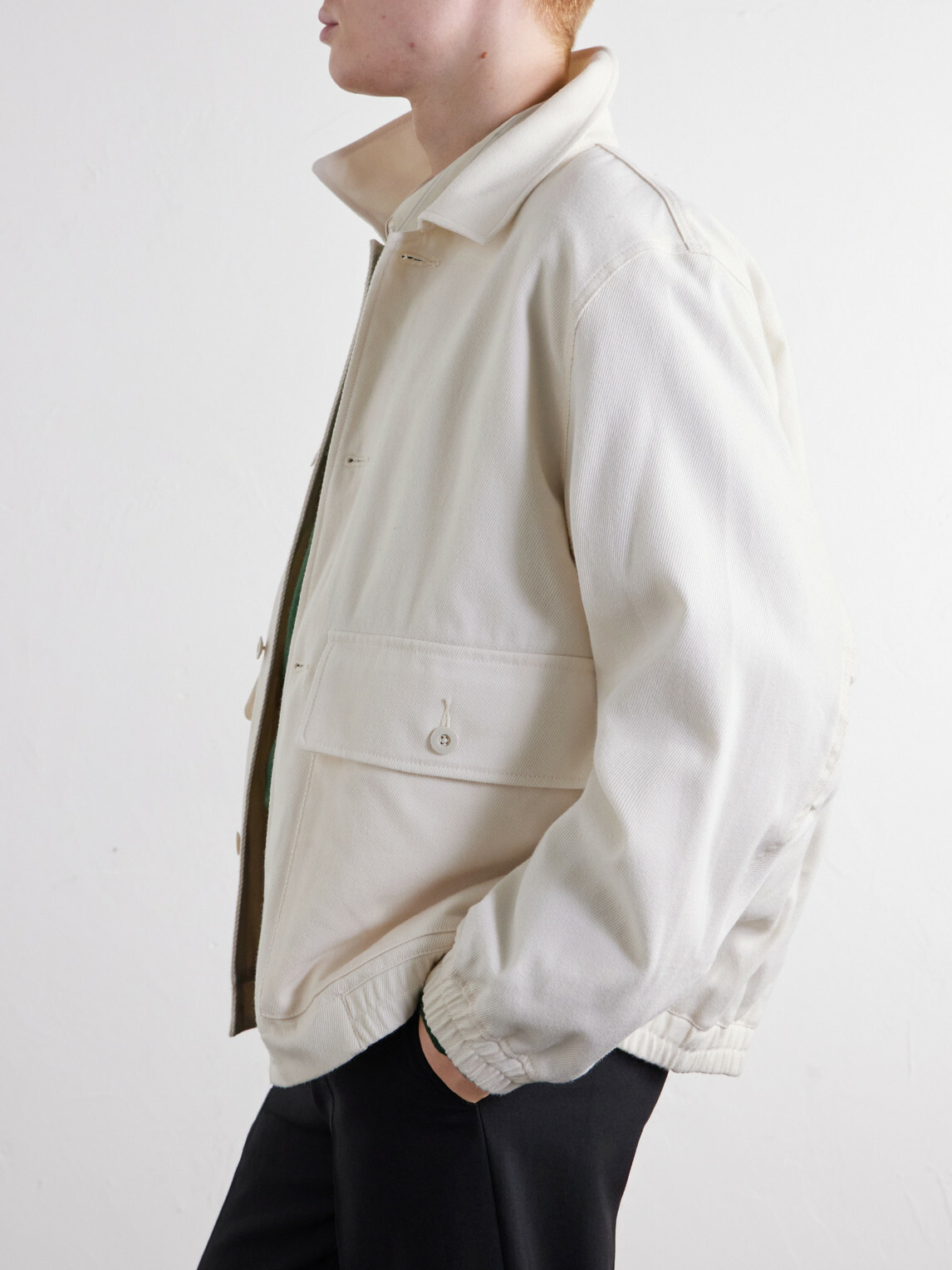 ATON - Wool And Cotton-Blend Twill Jacket - Neutrals