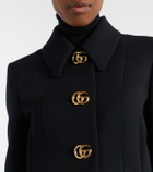 Gucci Double G cropped wool crêpe jacket