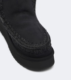 Mou Mini shearling-lined suede ankle boots