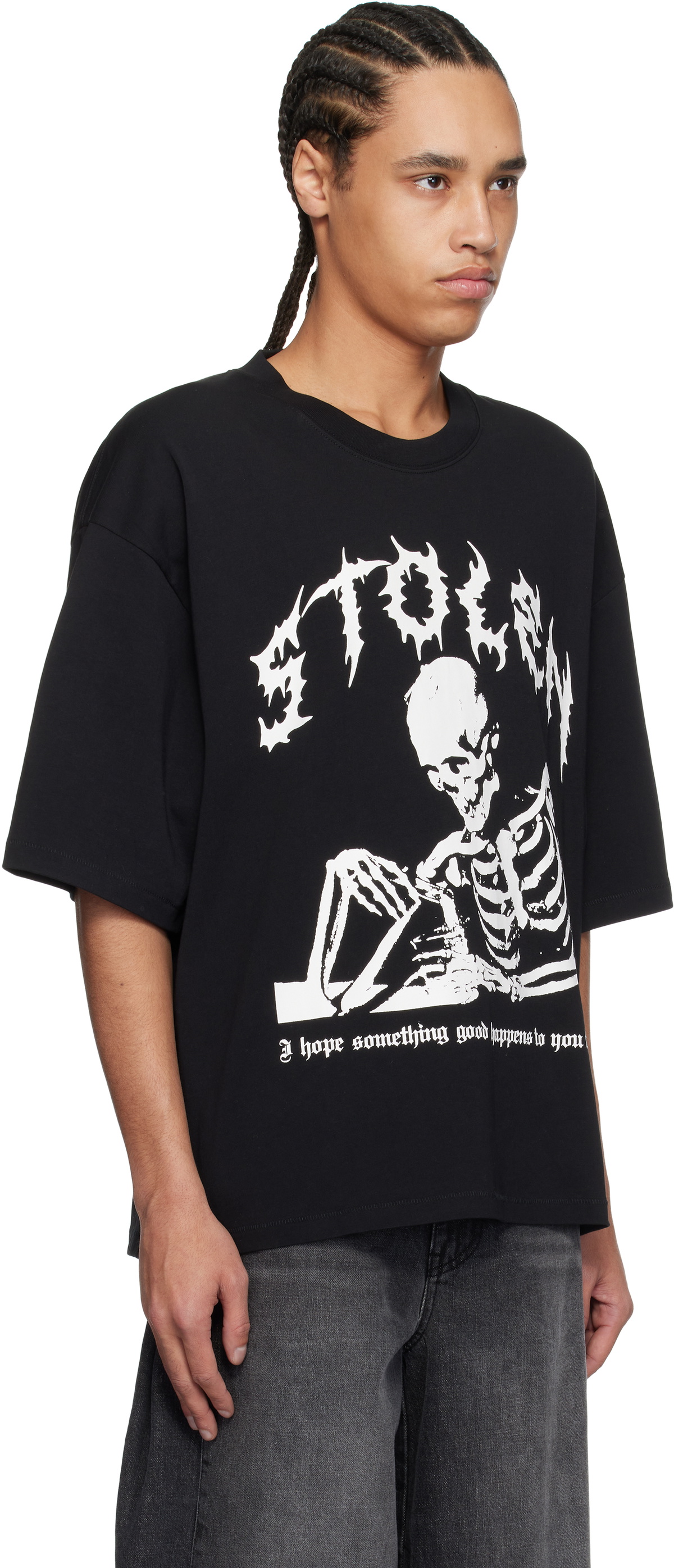 Stolen Girlfriends Club Black Well Wishes Relaxed T-shirt