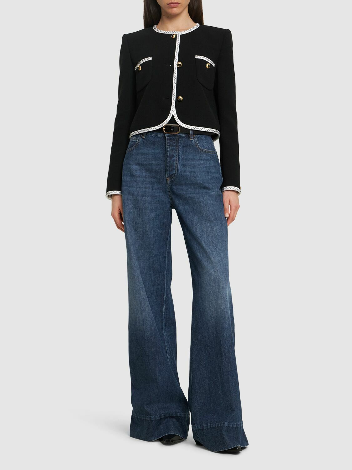 Moschino Women Cropped Shirt