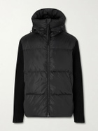 Canada Goose - HyBridge® Wool and Quilted Shell Hooded Down Jacket - Black