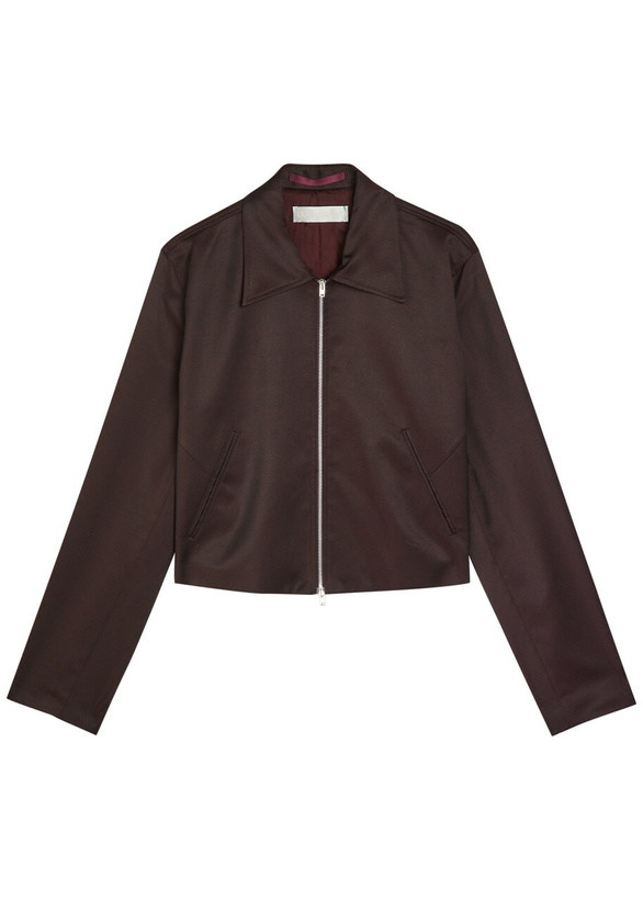 Photo: Our Legacy Statue Satin-twill Jacket Dark Brown