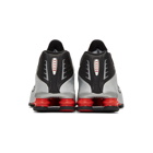 Nike Black and Silver Shox R4 Sneakers