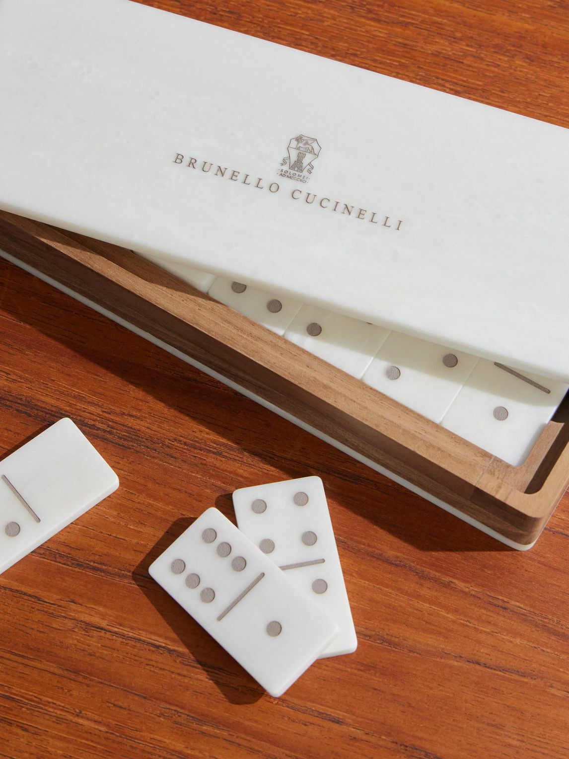 Brunello Cucinelli - Walnut Wood and Krion® Portable Dominoes Set