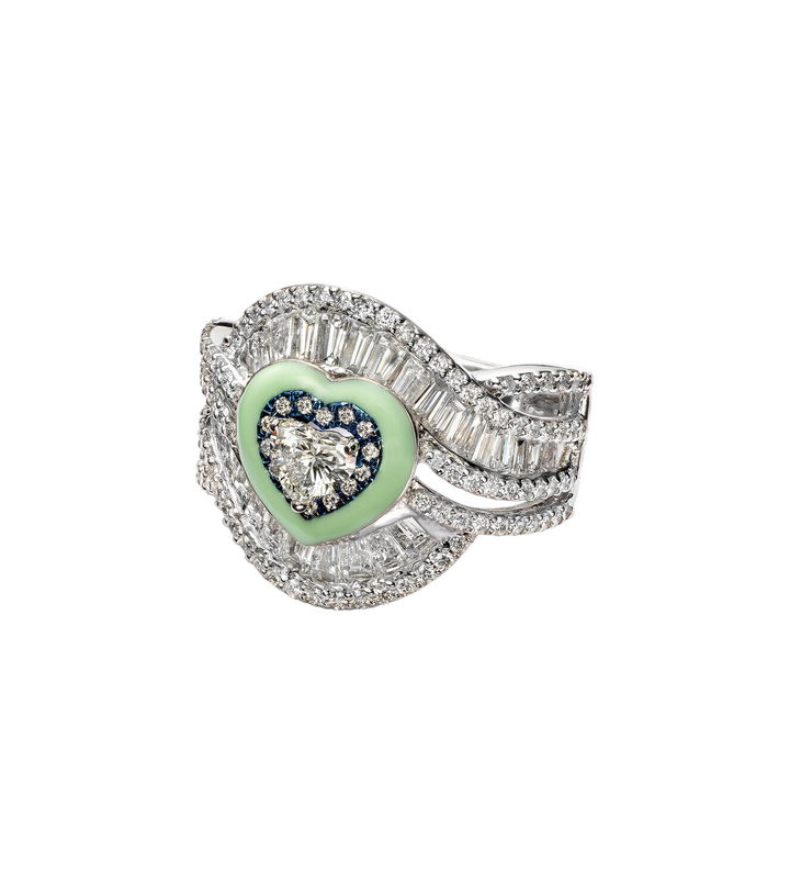 Photo: Kamyen 18kt white gold ring with diamonds