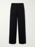 Kaptain Sunshine - Wide-Leg Cotton-Drill Trousers - Black