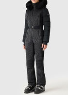 Mackage Lorelle Fur-hood Bonded Fleece ski Suit Black
