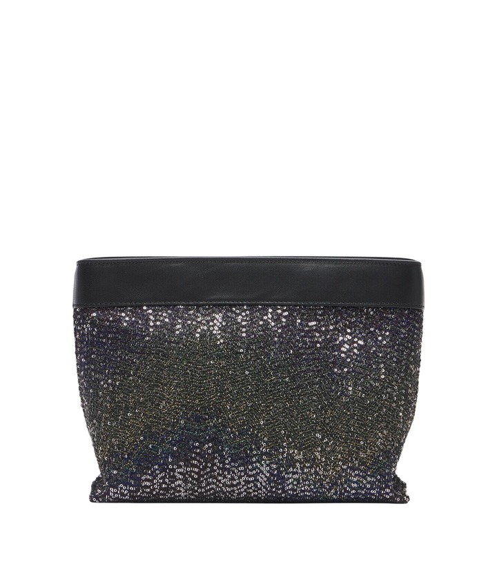 Photo: Missoni Sequined leather-trimmed clutch