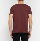 Nudie Jeans - Roger Slub Cotton-Jersey T-Shirt - Men - Burgundy