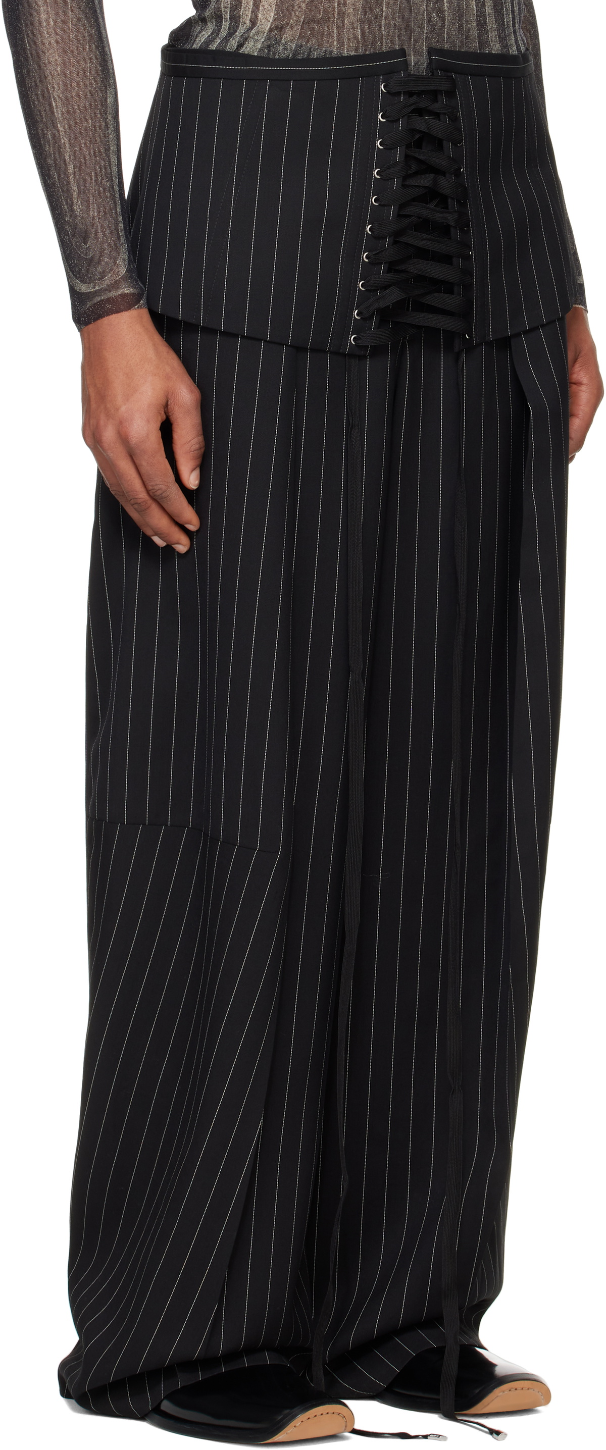 Jean Paul Gaultier Black 'The Corset Suit' Trousers