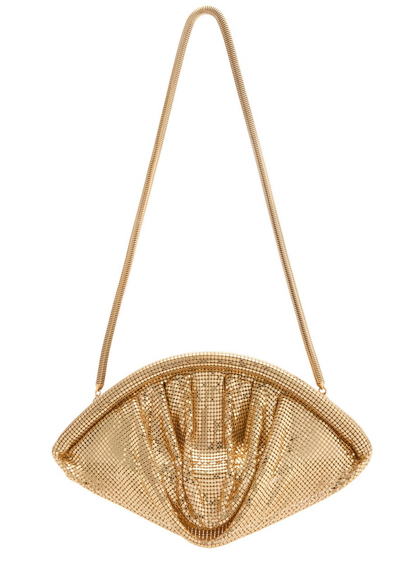 Photo: Rabanne Draped Chainmail Pouch - Gold - One Size