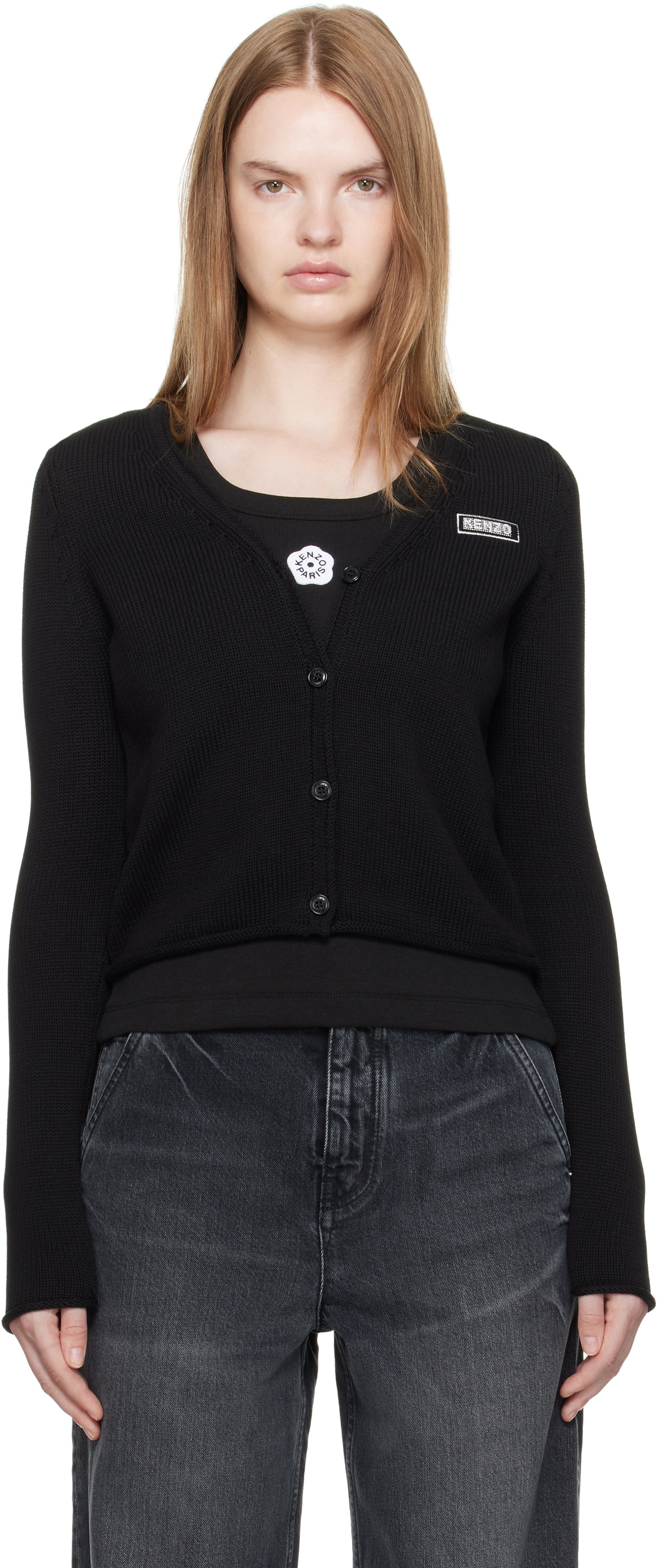 Kenzo Black Kenzo Paris 'KENZO City' Cardigan