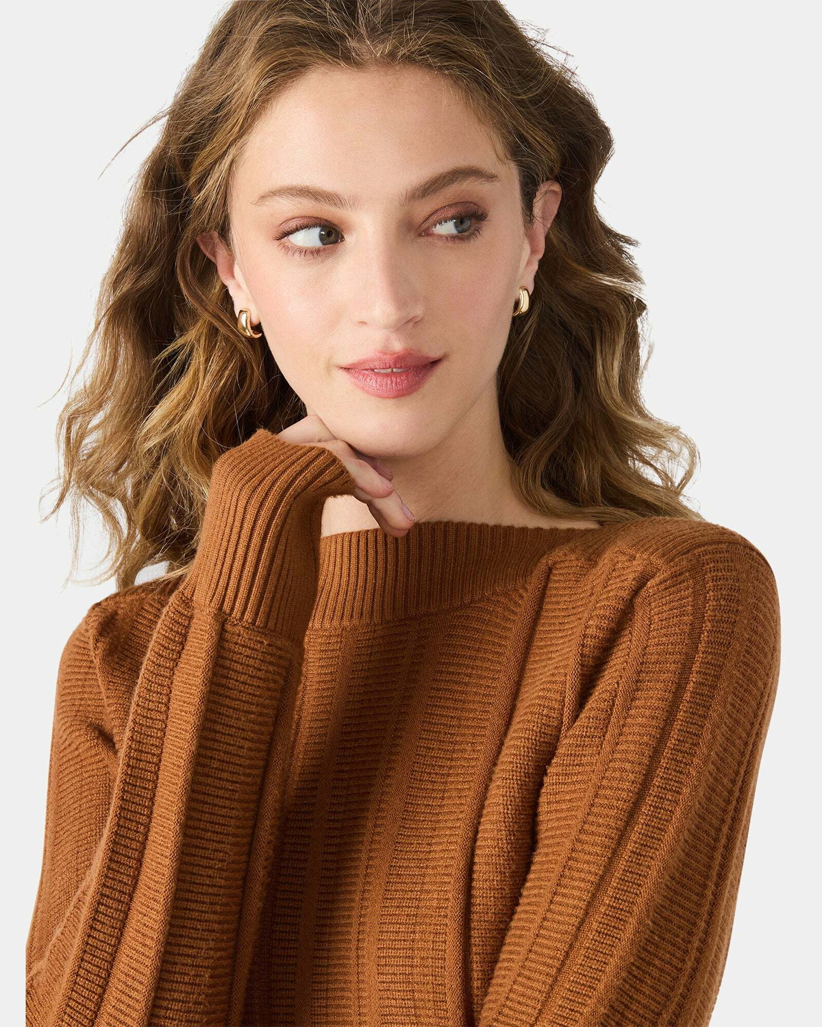 Steve Madden Serra Sweater in Cognac