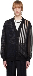 Feng Chen Wang Black Camo Cardigan