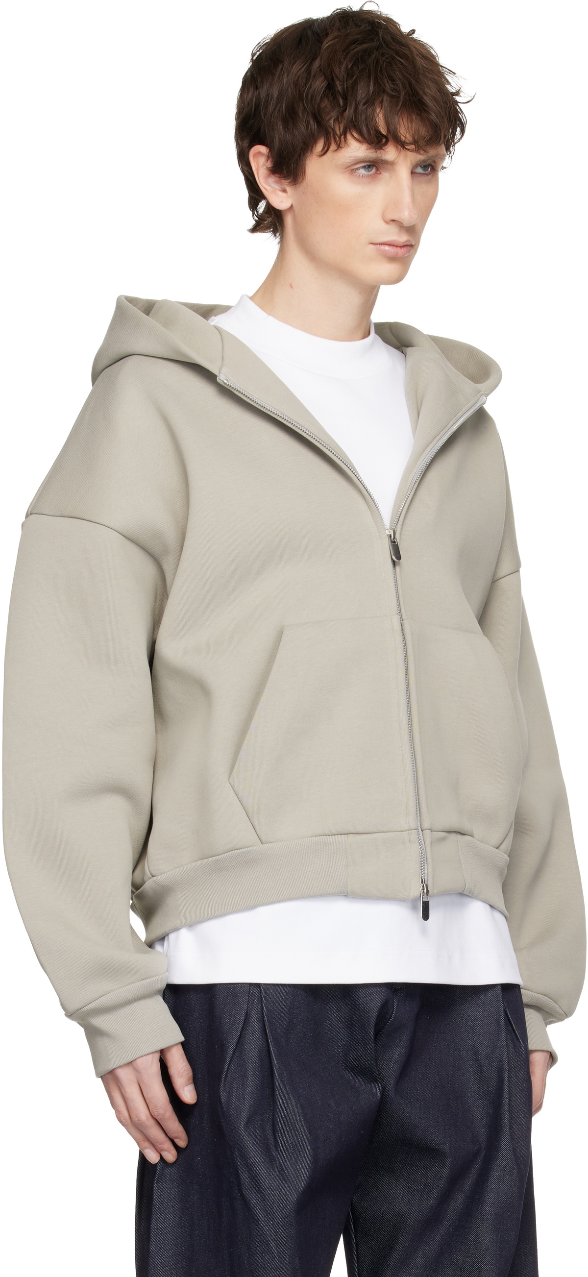 Seventh Taupe V2 Zipped Hoodie