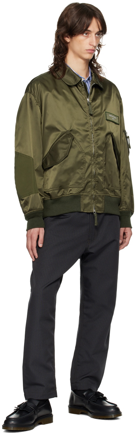Comme des Garçons Homme Deux Brown Pinstripe Trousers