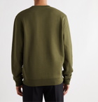 LOEWE - Logo-Embroidered Loopback Cotton-Jersey Sweatshirt - Green