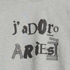Aries Women's Baby Fit J'Adoro Sweatshirt in Grey Marl 