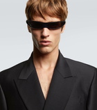 Balenciaga Logo shield sunglasses