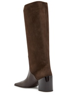 Alaïa Panelled 55 Nubuck Knee-high Boots Brown