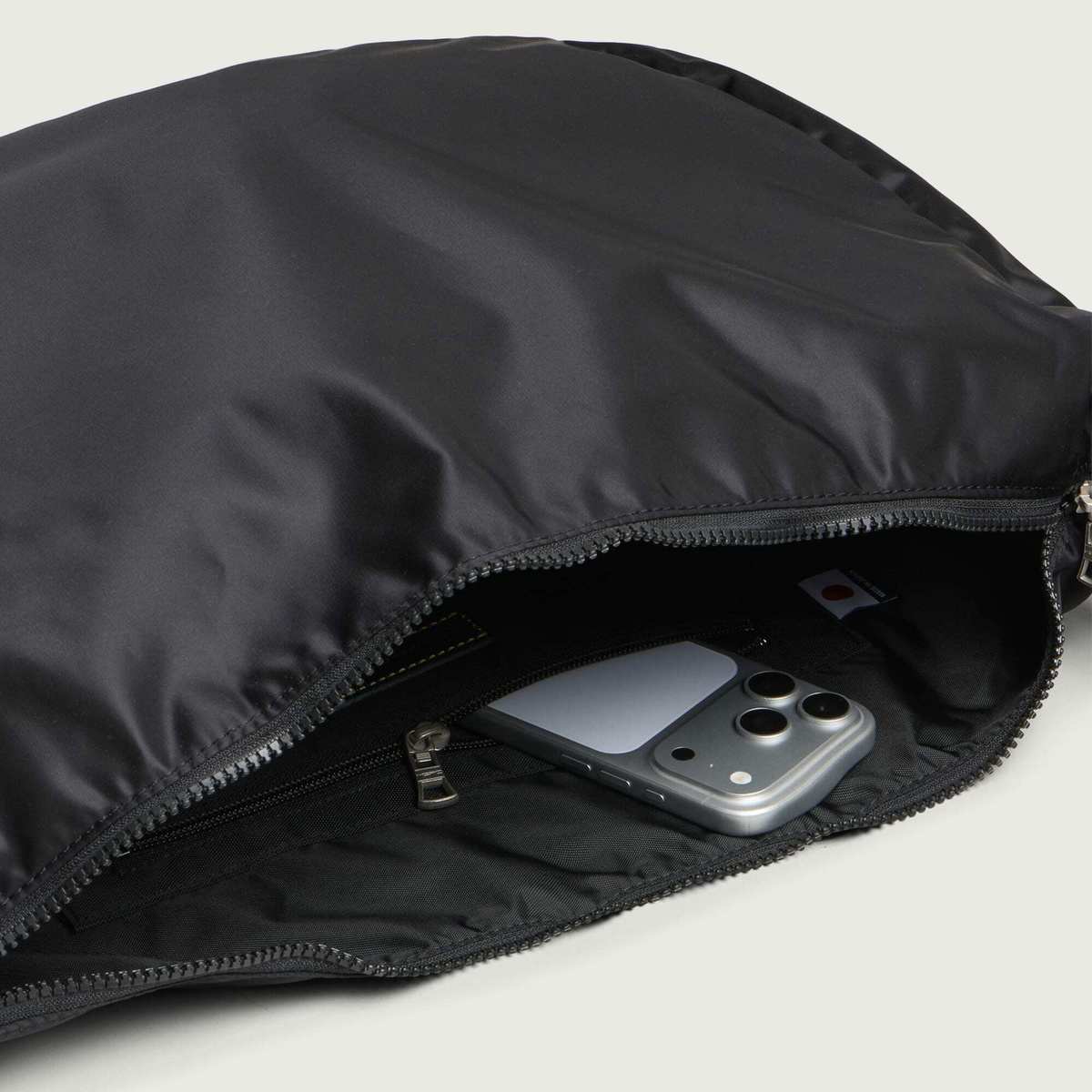 Master-Piece Ark Solid Shoulder Bag in Black