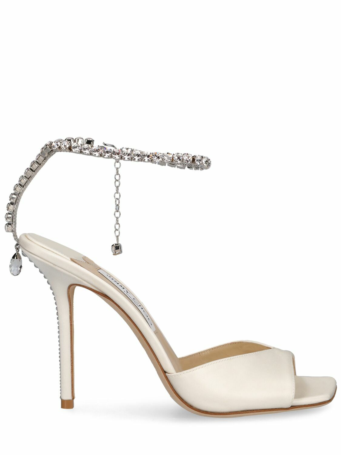 JIMMY CHOO - 100mm Saeda Satin Sandals