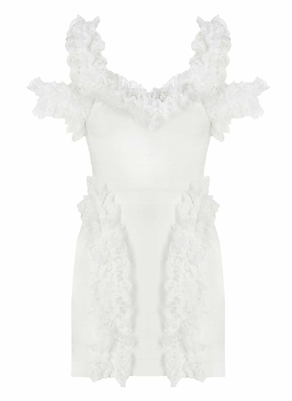 Photo: self-portrait Ruffle Mini Dress