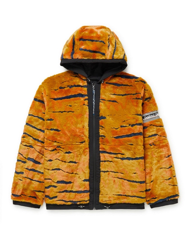 Photo: Aries - Reversible Tiger-Print Faux Fur and Shell Hooded Jacket - Multi