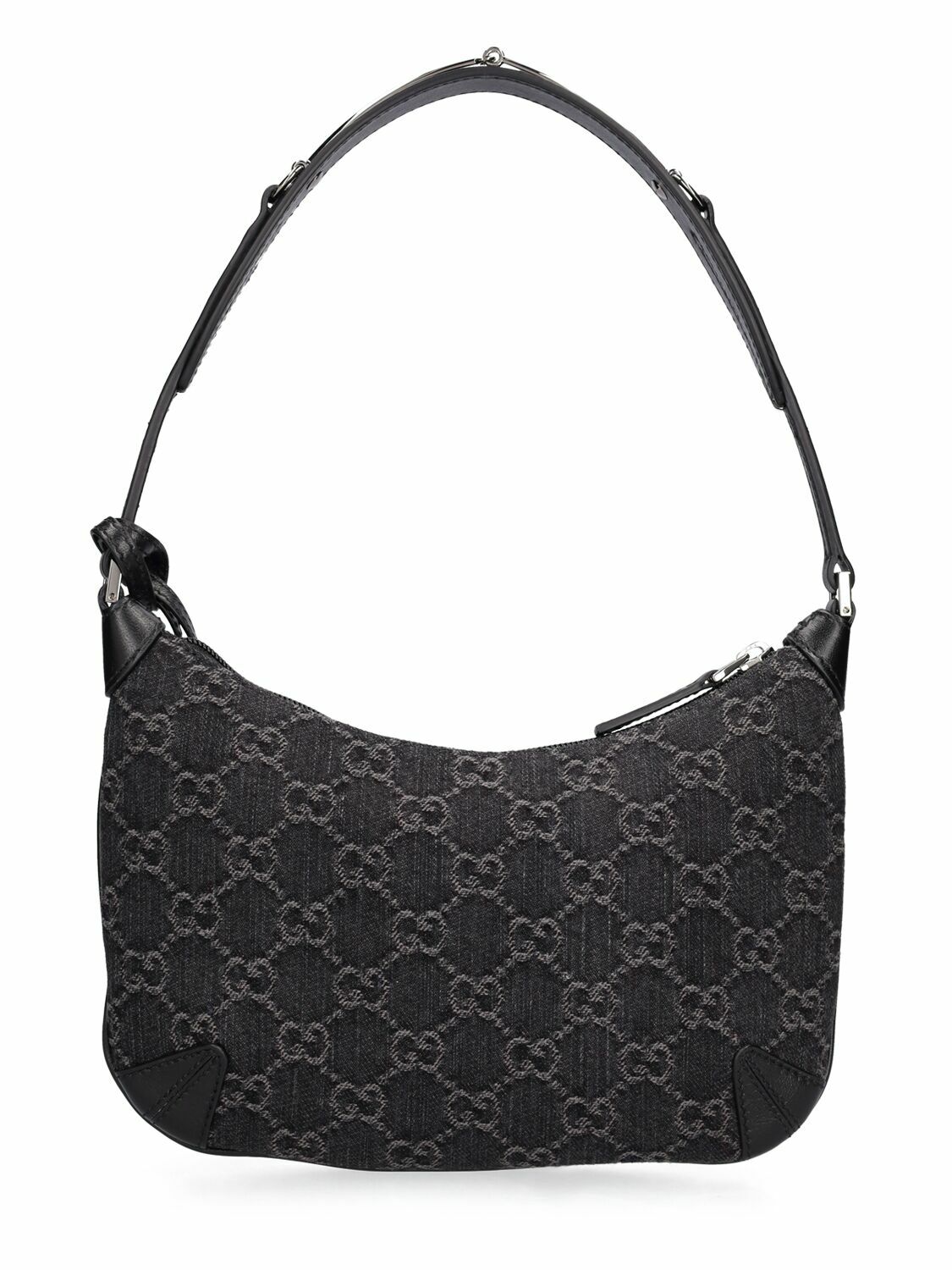 GUCCI - Small Slim Horsebit Gg Denim Bag