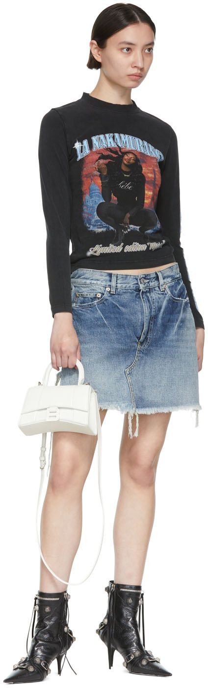 Balenciaga White Hourglass Bag