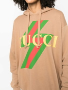 GUCCI - Logo Cotton Hoodie