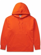 Y-3 - Logo-Print Cotton-Jersey Hoodie - Orange