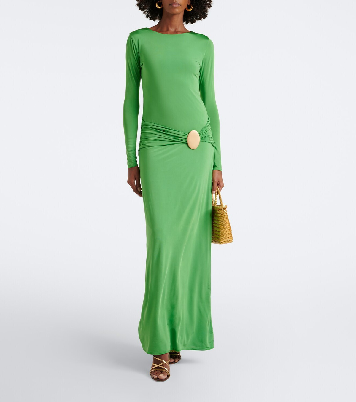 Cala de la Cruz Eres gathered jersey maxi dress