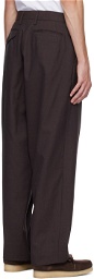 kolor Brown Pleated Trousers