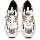 Axel Arigato White and Orange Marathon Sneakers