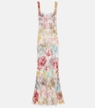 Clio Peppiatt Cora embellished sheer tulle gown