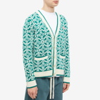 Casablanca Men's Monogram Cardigan in Green