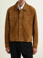 SAINT LAURENT - Suede Jacket - Brown
