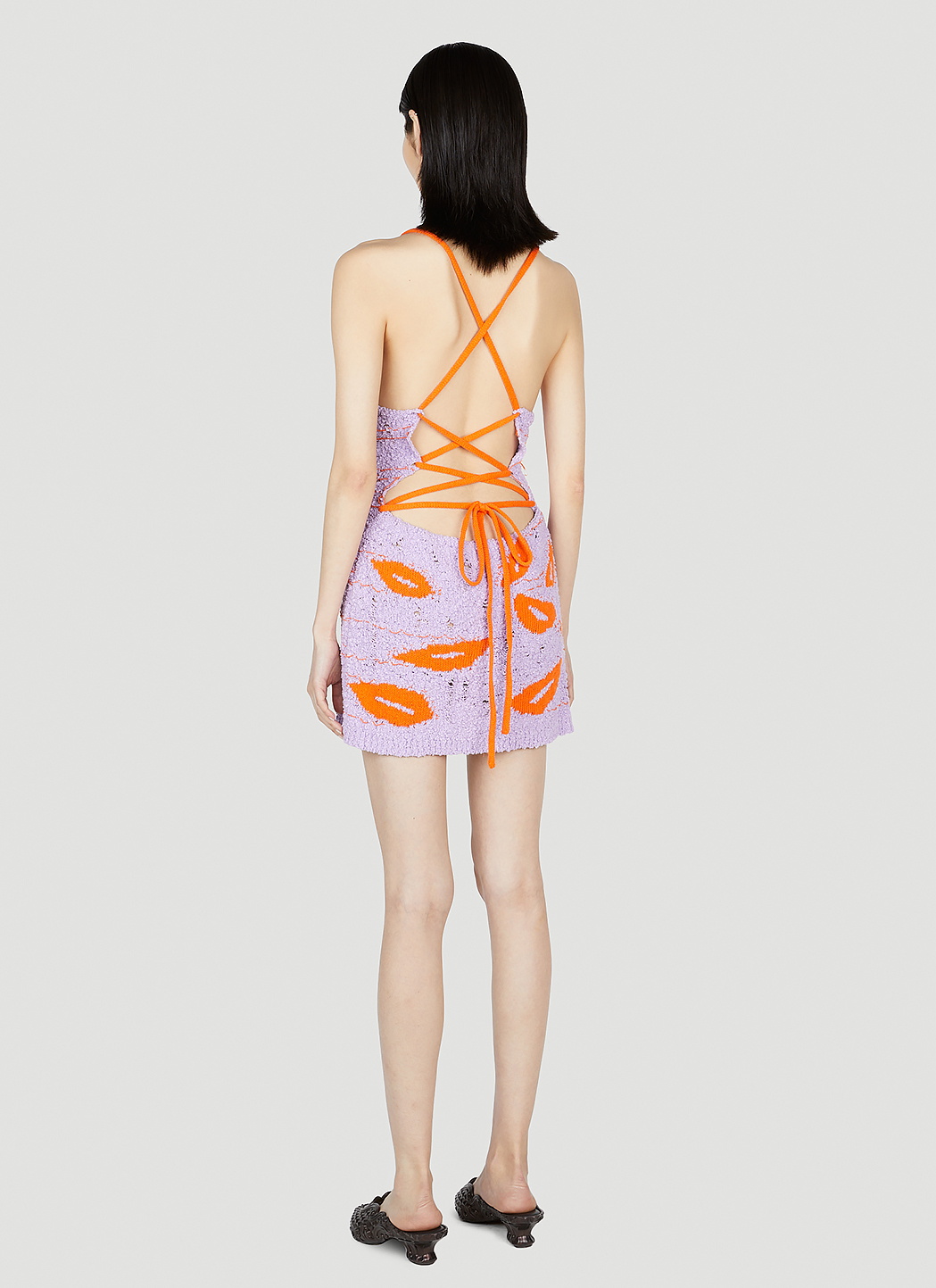 Marco Rambaldi Mouth Knit Mini Dress