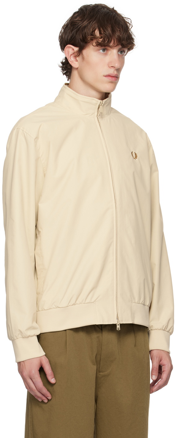 Fred Perry Beige Brentham Track Jacket Fred Perry