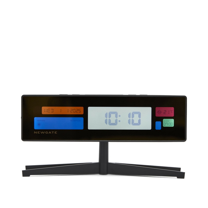 Photo: Newgate Clocks Supergenius LCD Alarm Clock in Black 