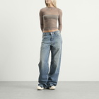 Rick Owens Women's Temple Top with Bandeau in Dust