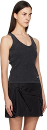 GANNI Black Washed Tank Top